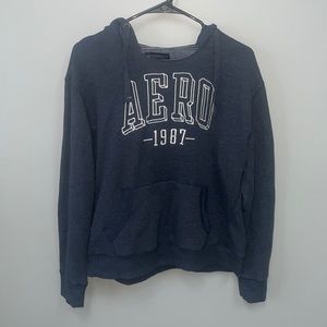 Large Aeropostale navy blue hoodie